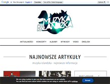 Tablet Screenshot of muzykaislandzka.pl